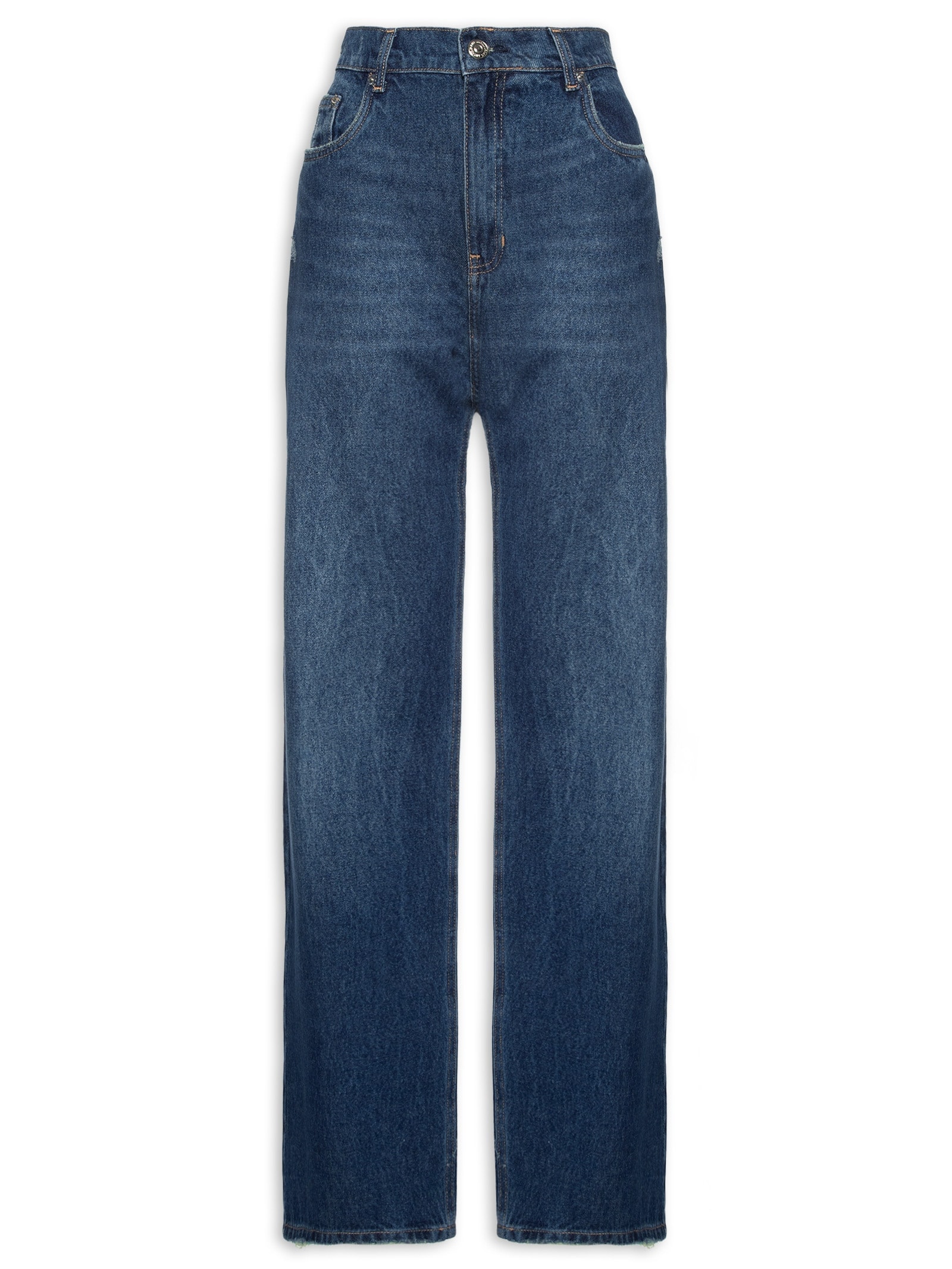 Calça Feminina Jeans Boot 70's Blue Intense Azul Animale Jeans