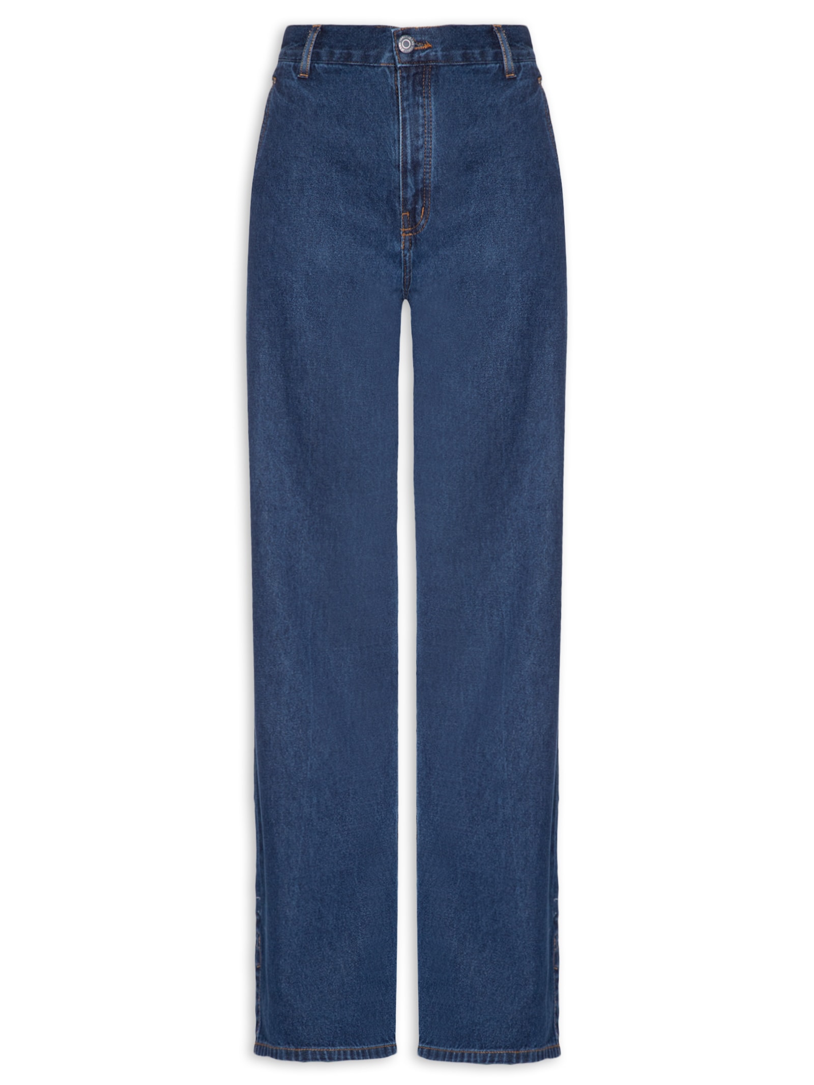 Calça Feminina Jeans Boot 70s Bolso Embutido Azul Animale Jeans