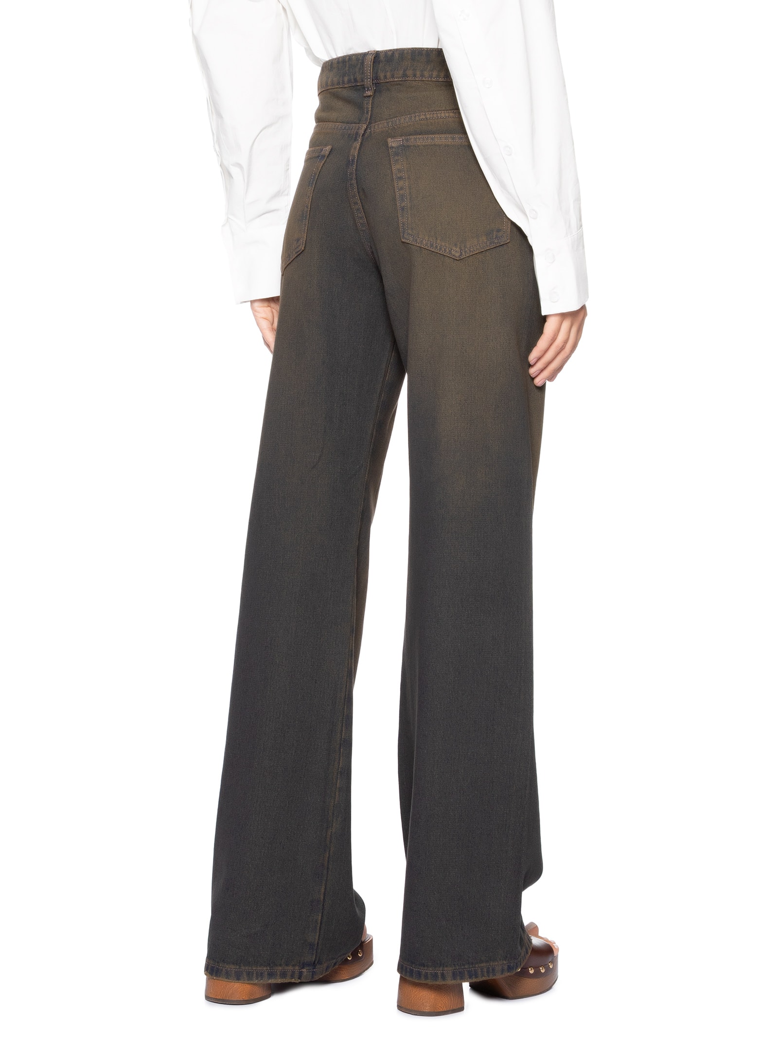 Calça Feminina Jeans Boot 70s Marrom Animale Jeans