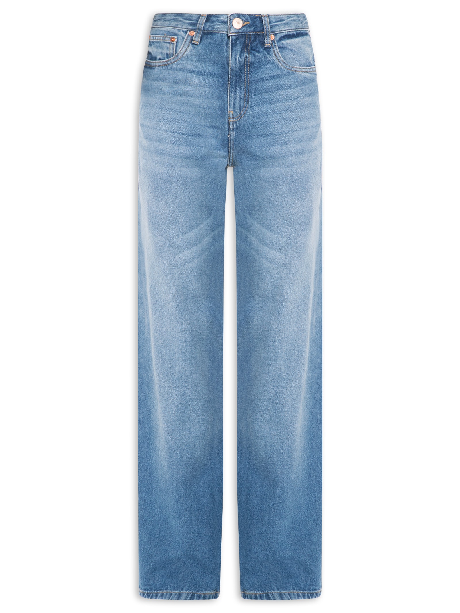 Calça Feminina Jeans Boot 70s Médio Azul Animale Jeans