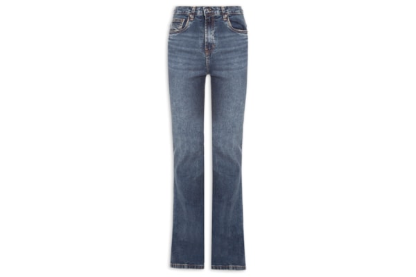 Calça Feminina Jeans Boot Basic High - Azul