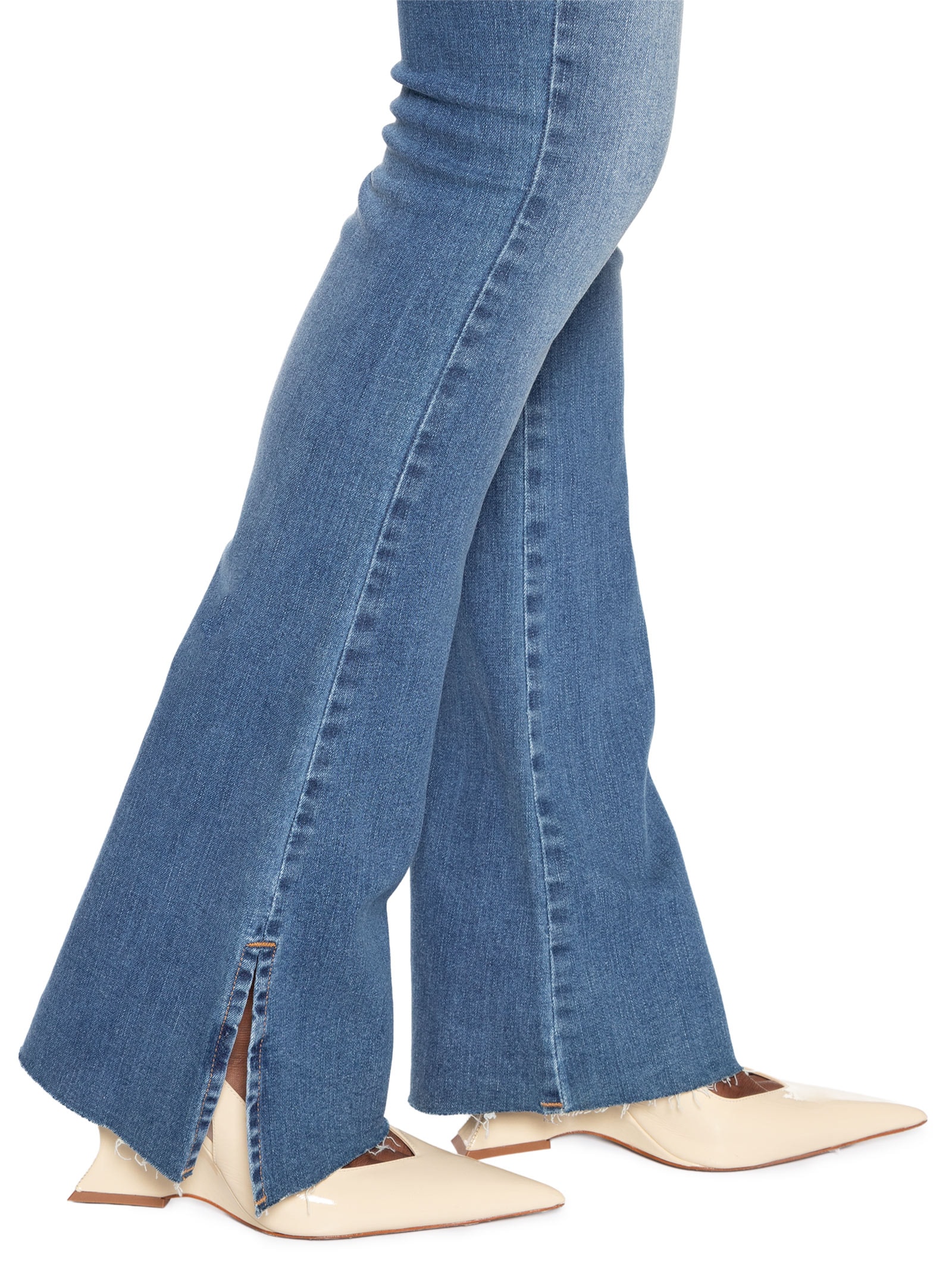 Calça Feminina Jeans Boot Basic High Barra A Fio Azul Animale Jeans