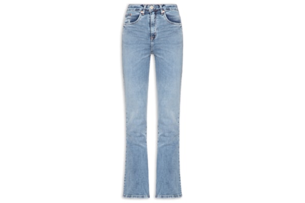 Calça Feminina Jeans Boot Basic High Light - Azul