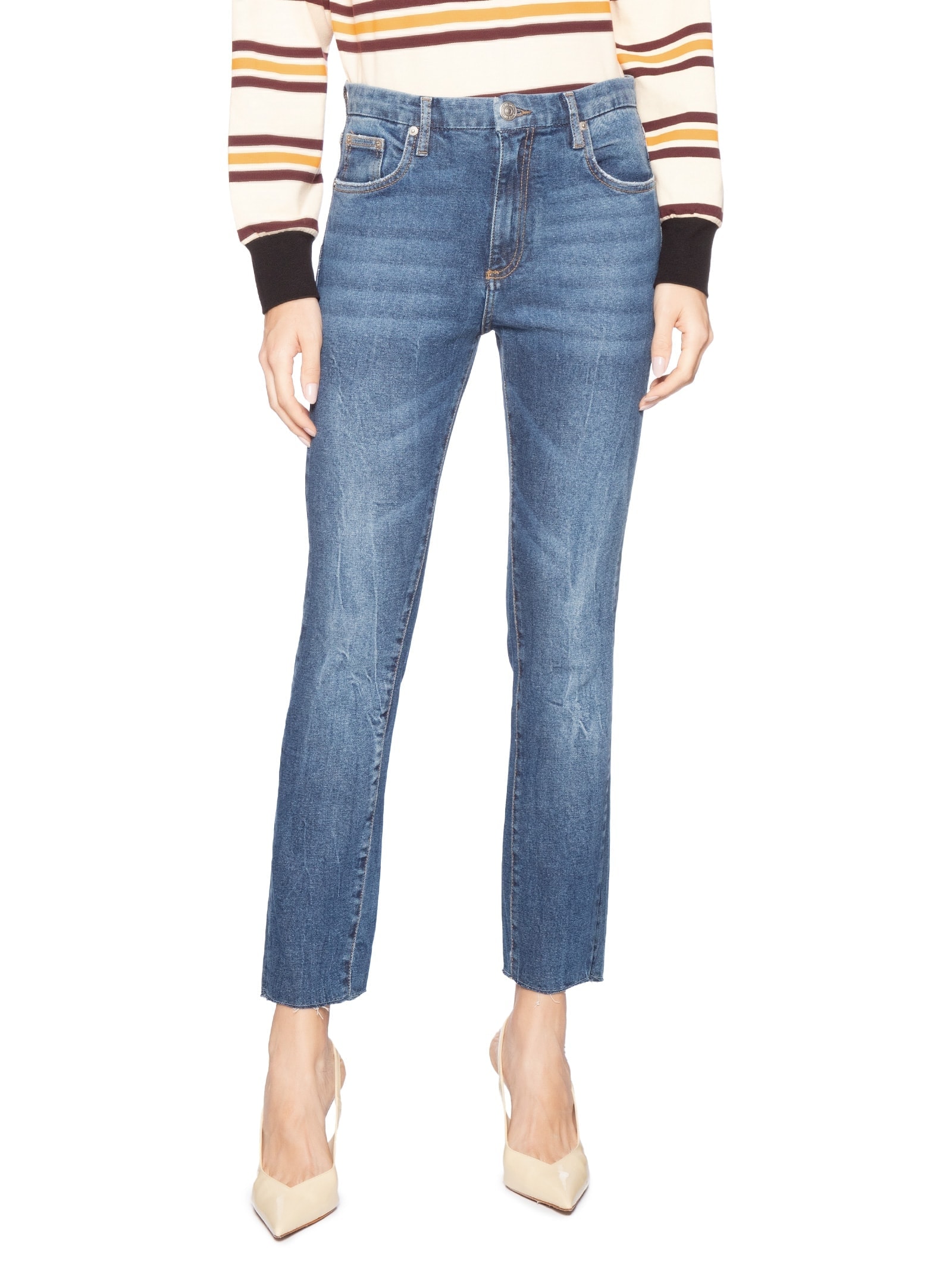 Calça Feminina Jeans Boot Capri Cool Marcação Azul Animale Jeans