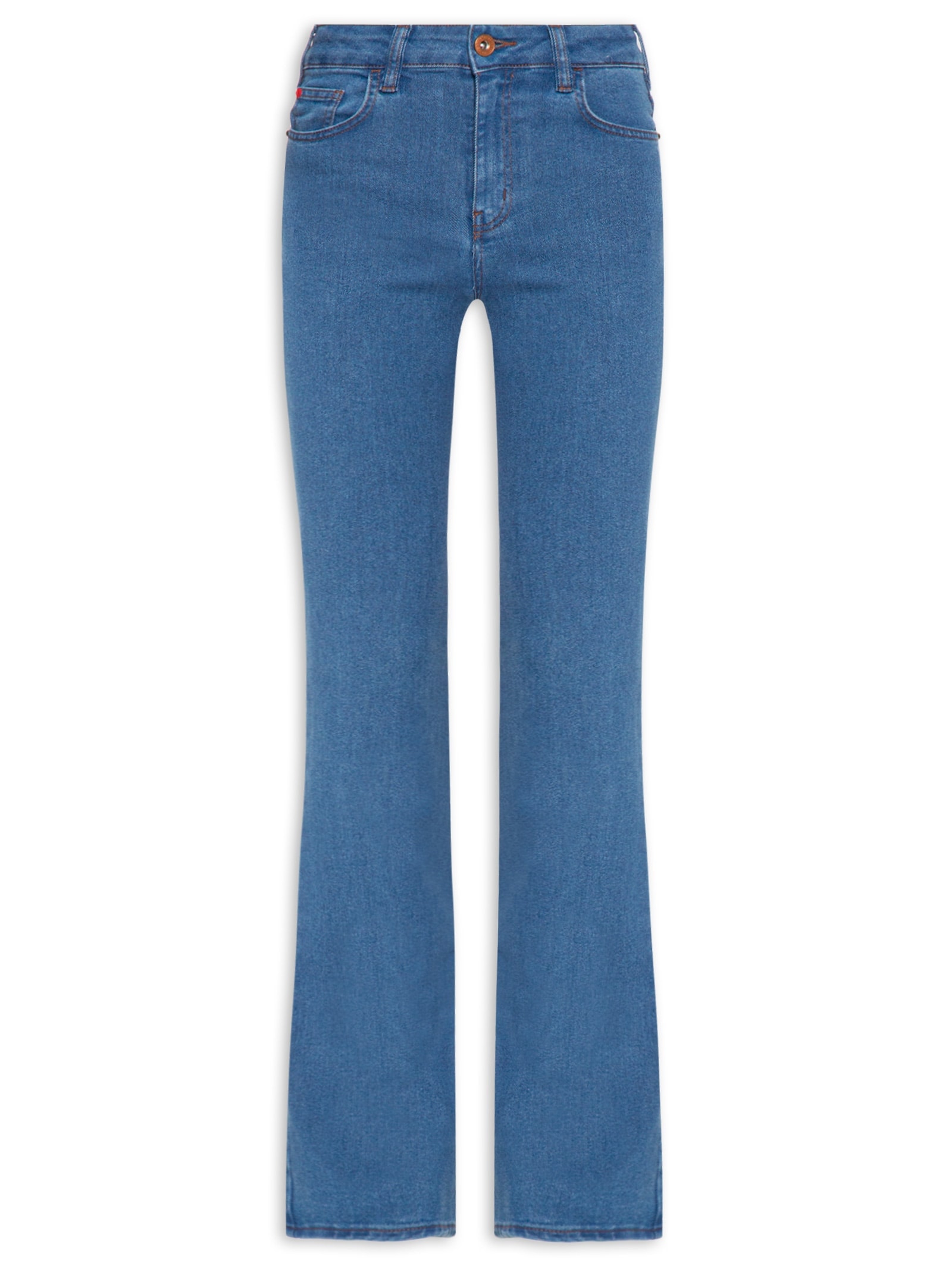 Calça Feminina Jeans Boot Cut Azul Forum