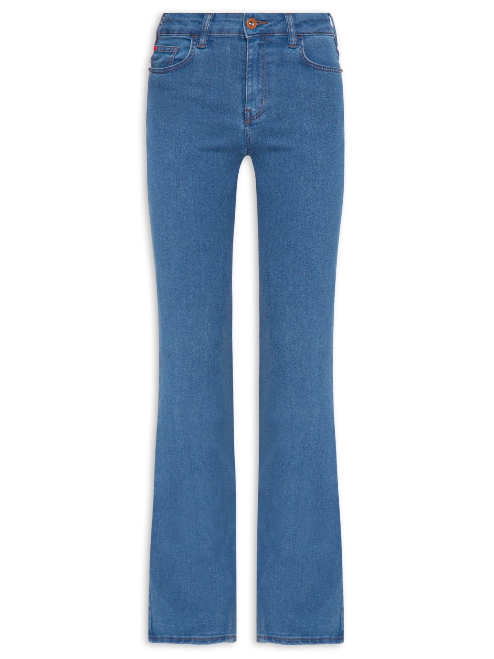 Calça Feminina Jeans Boot Cut Azul Forum