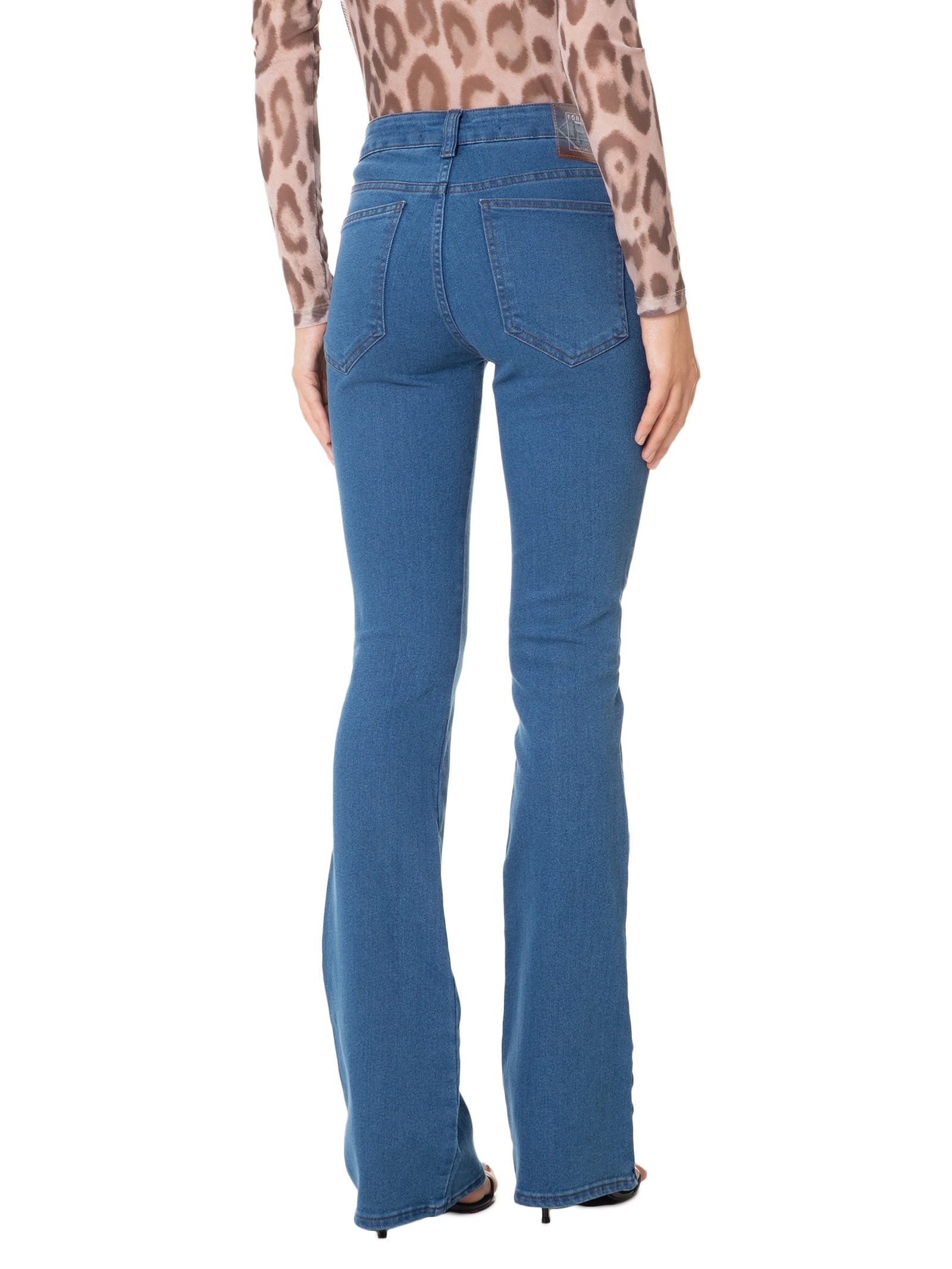Calça Feminina Jeans Boot Cut Azul Forum