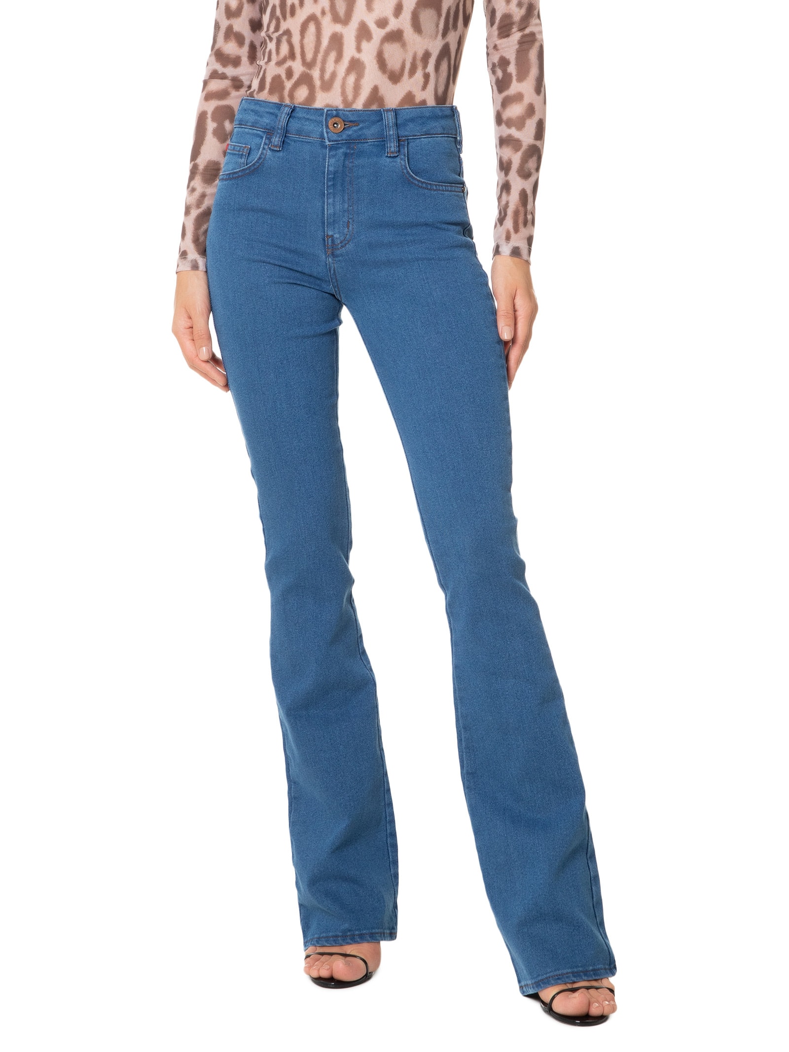 Forum Calça Feminina Jeans Boot Cut Azul
