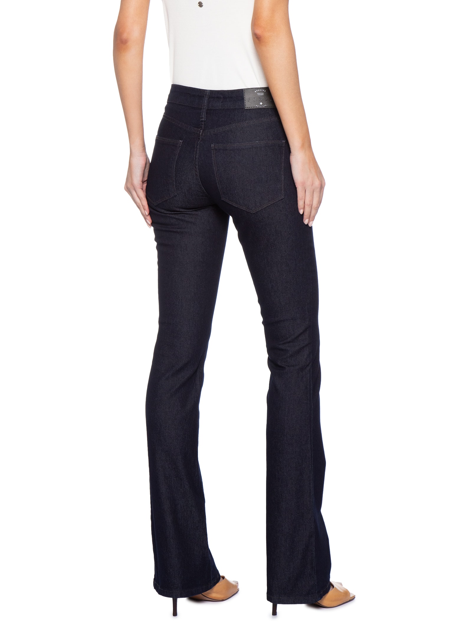 Calça Feminina Jeans Boot Cut Azul Forum