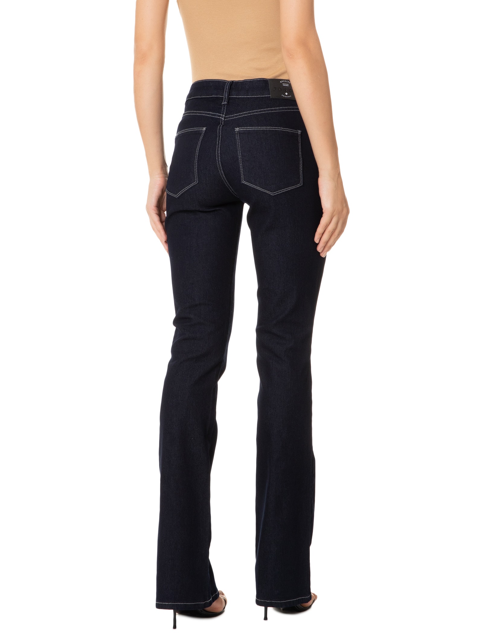 Calça Feminina Jeans Boot Cut Azul Forum