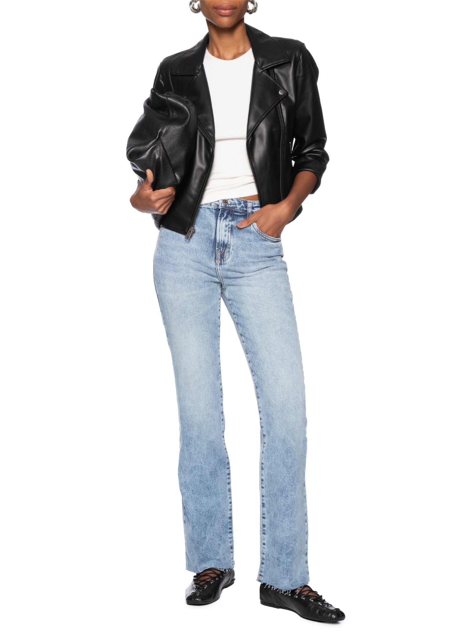 Calça Feminina Jeans Boot Vintage Barra A Fio Azul Animale Jeans