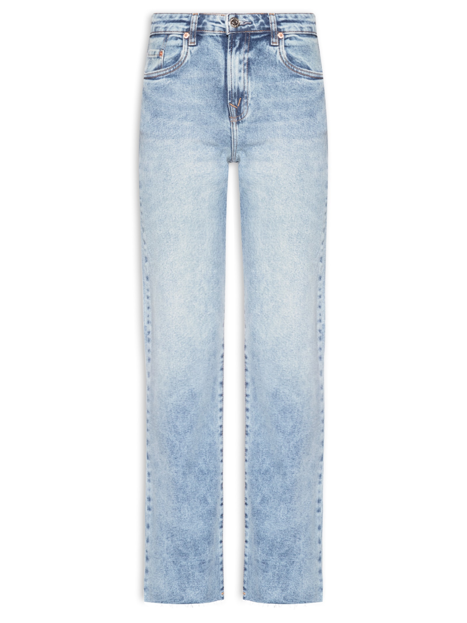 Calça Feminina Jeans Boot Vintage Barra A Fio Azul Animale Jeans