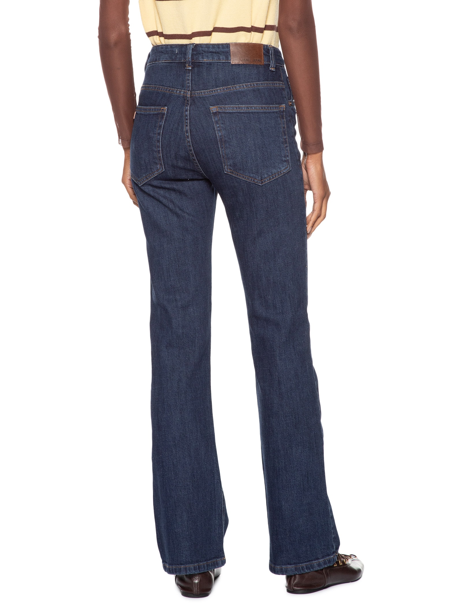 Calça Feminina Jeans Boot Vintage Escuro Azul Animale Jeans