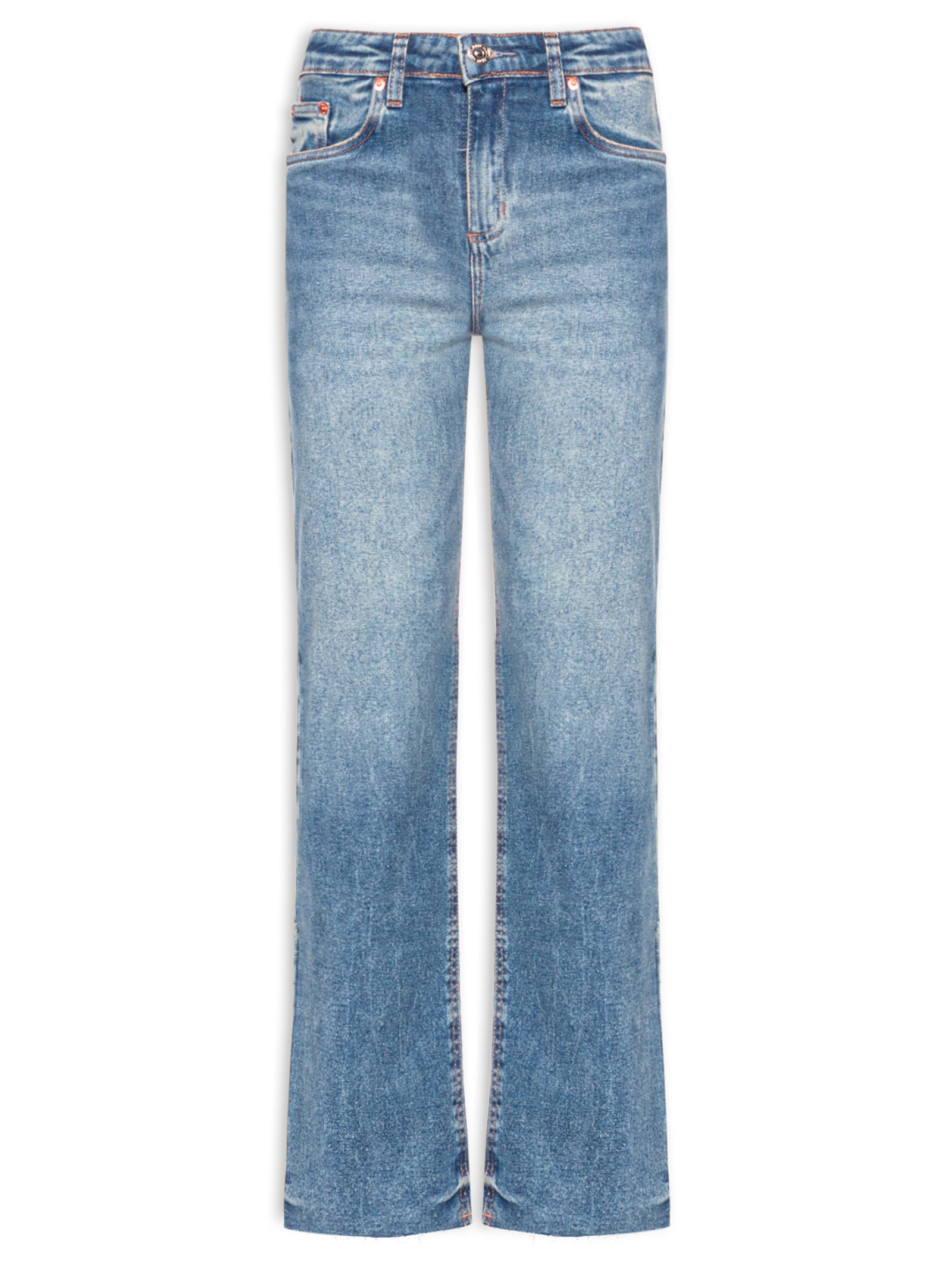 Calça Feminina Jeans Boot Vintage Média Azul Animale Jeans