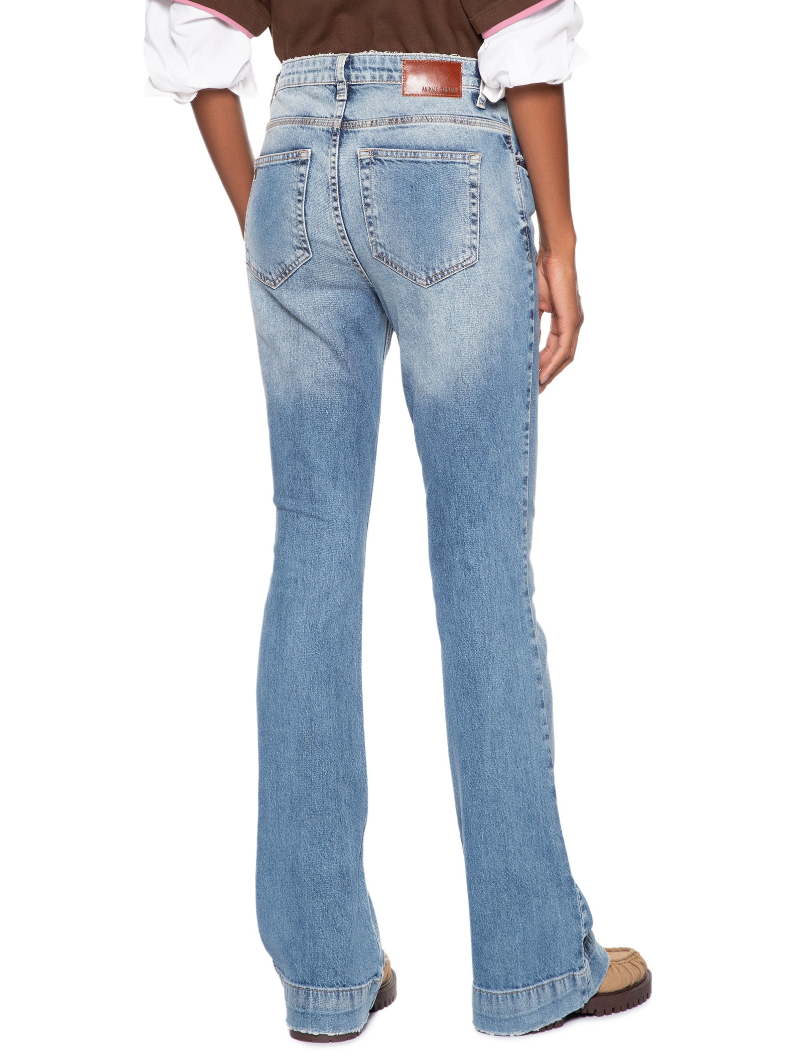 Calça Feminina Jeans Boot Vintage Médio Azul Animale Jeans