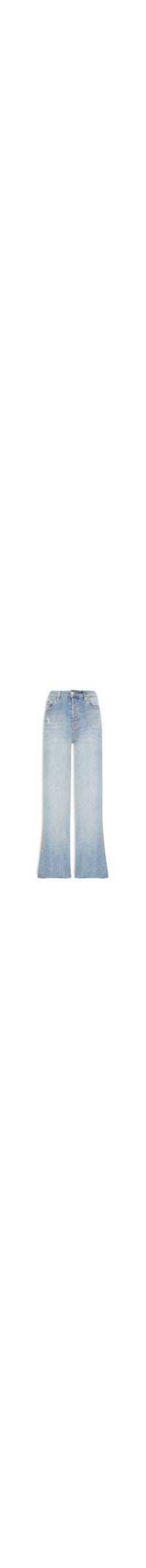 Calça Feminina Jeans Bootcut Desgastes - Azul