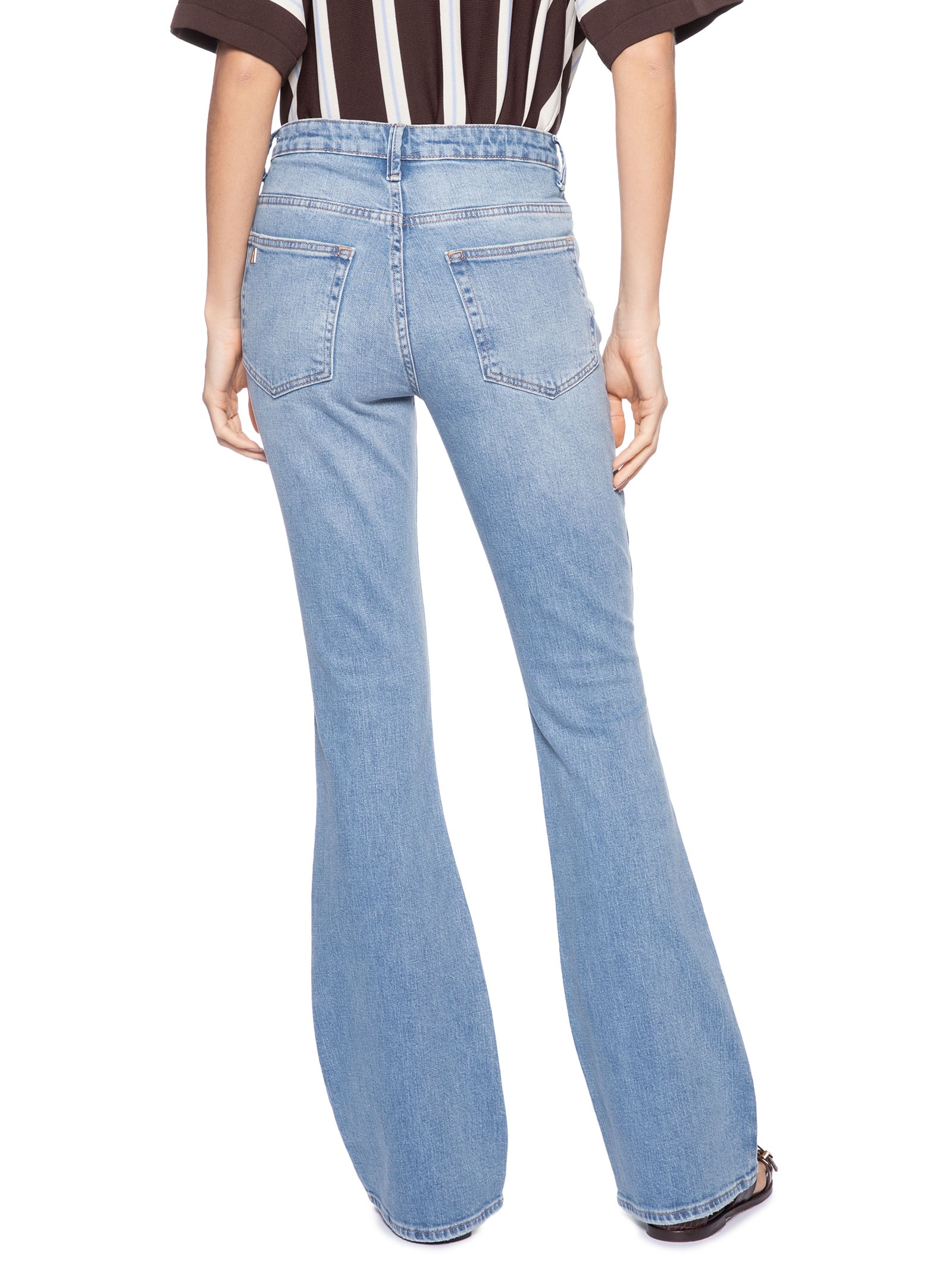 Calça Feminina Jeans Bootcut Nova York Basic Azul Animale Jeans