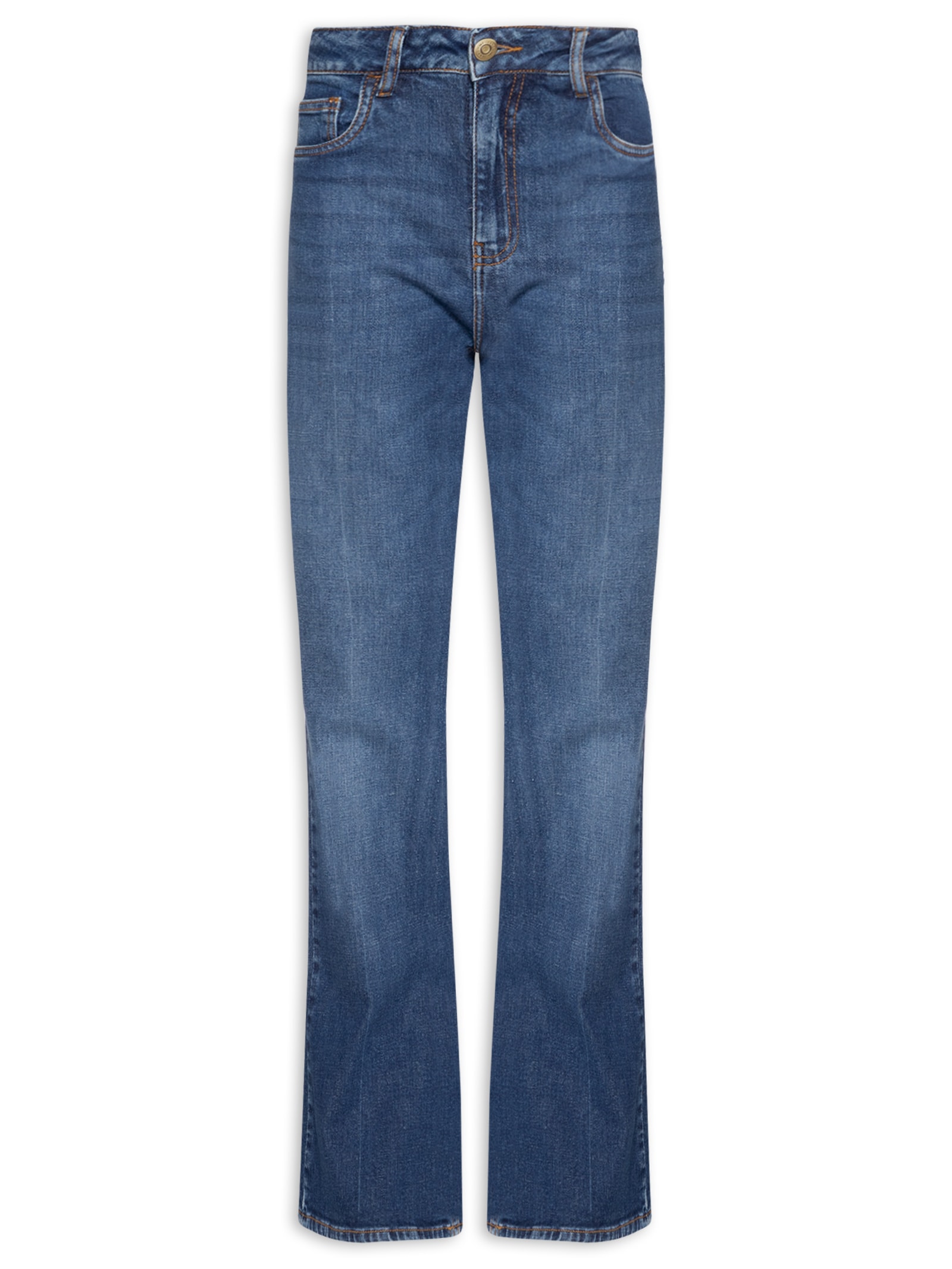 Calça Feminina Jeans Bootcut Vinco Azul Maria Filó