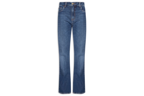 Calça Feminina Jeans Bootcut Vinco - Azul