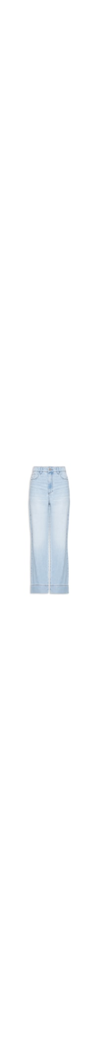 Calça Feminina Jeans Boyfriend Cintura Média - Azul