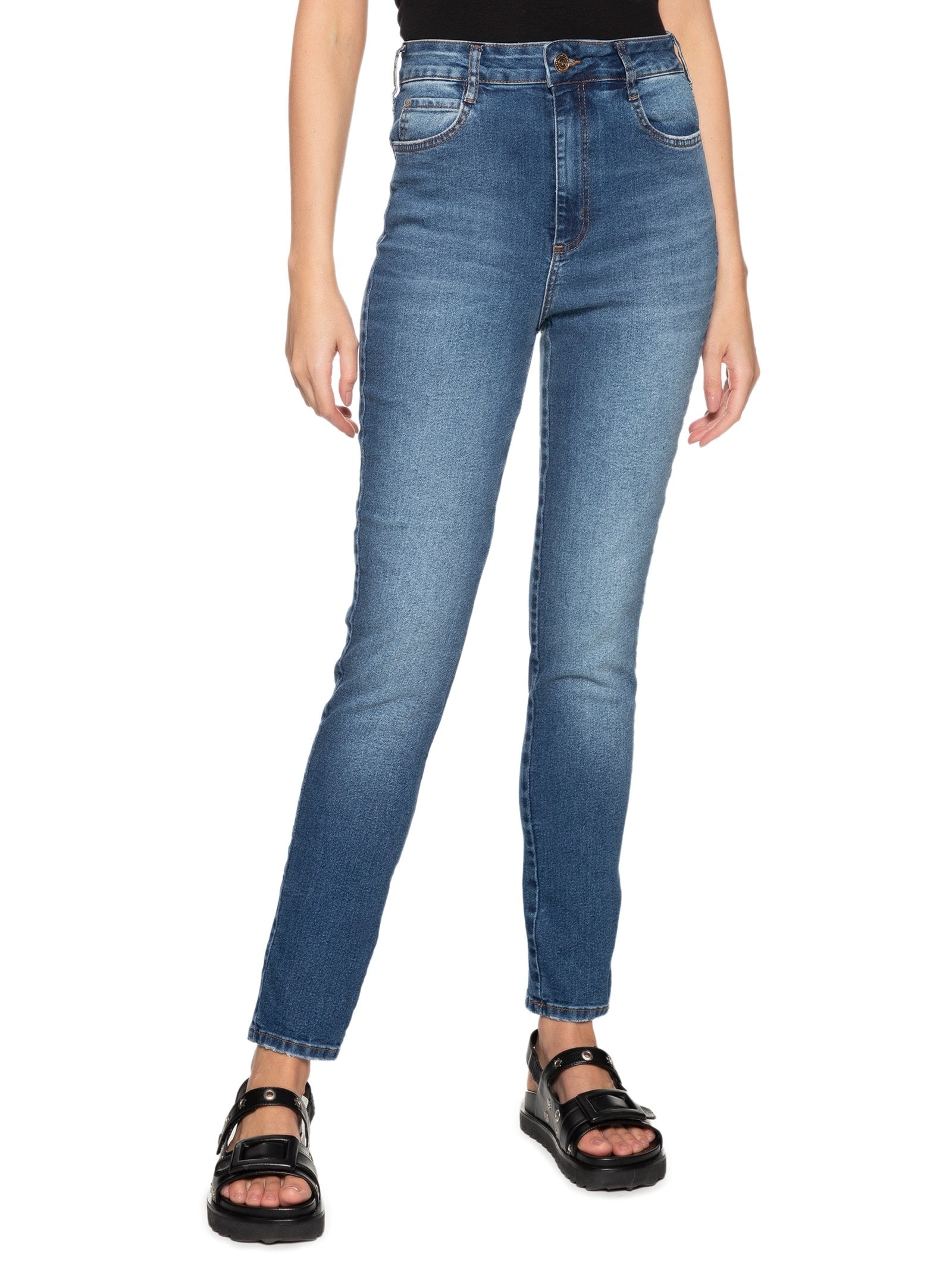 Calça Feminina Jeans Bruna Azul Colcci Jeans