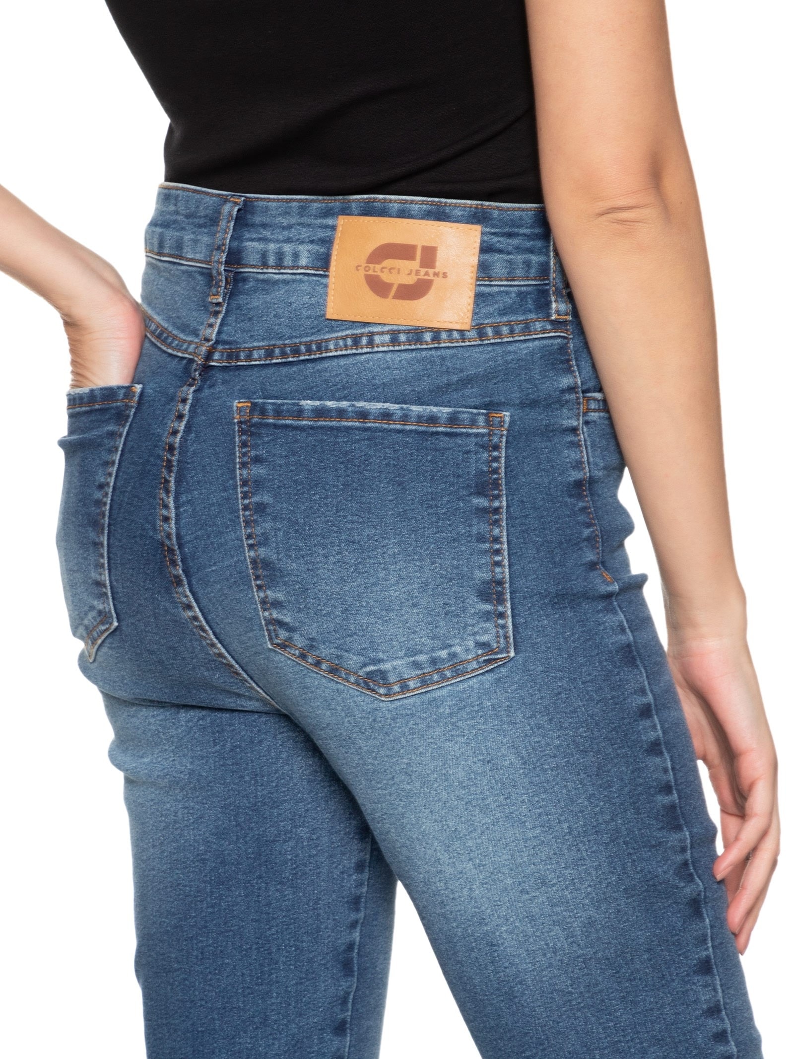 Calça Feminina Jeans Bruna Azul Colcci Jeans