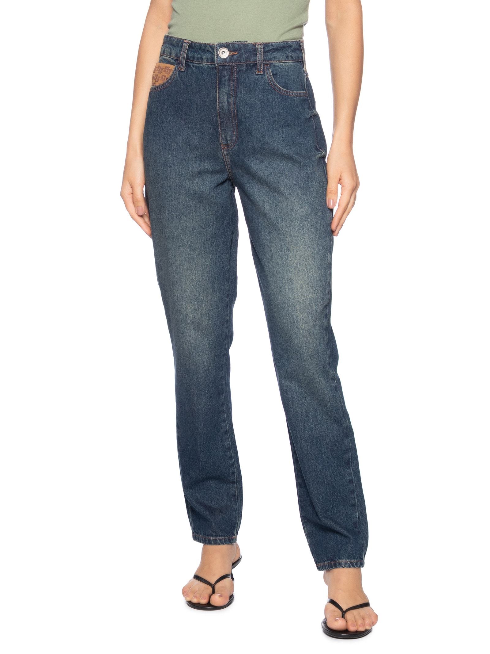 Calça Feminina Jeans Bruna Azul Colcci