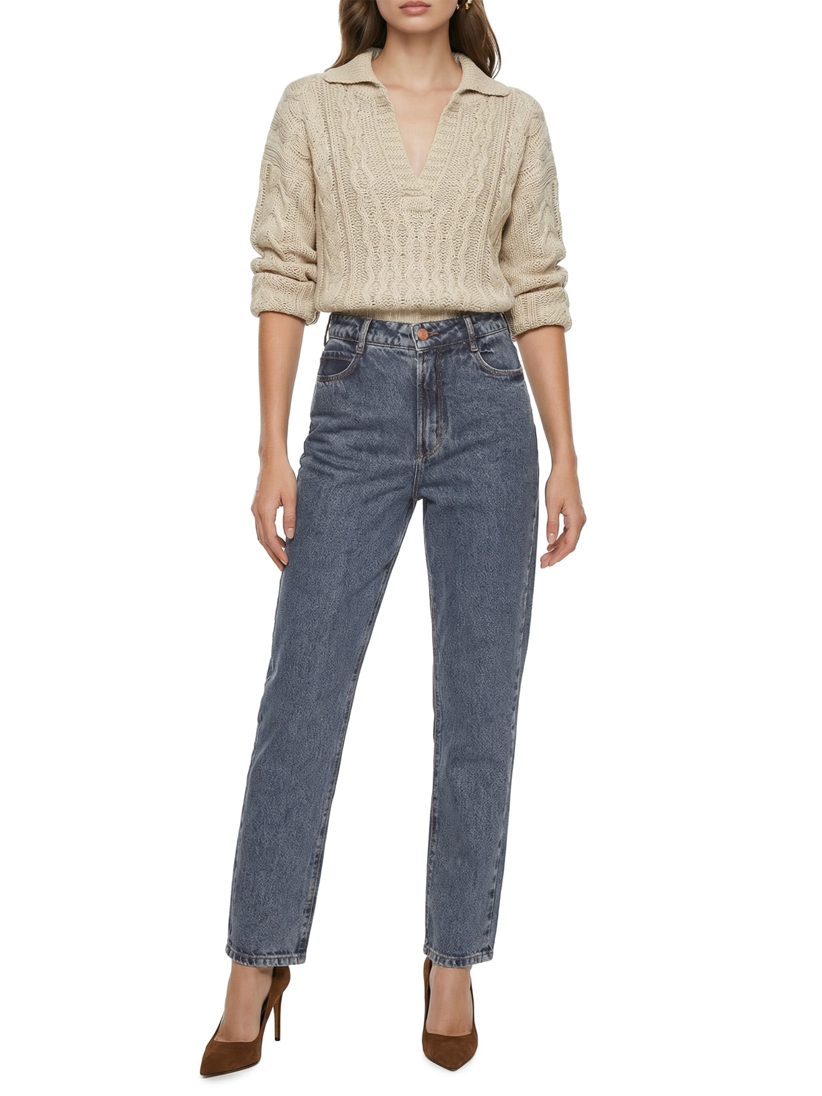 Calça Feminina Jeans Bruna Azul Colcci