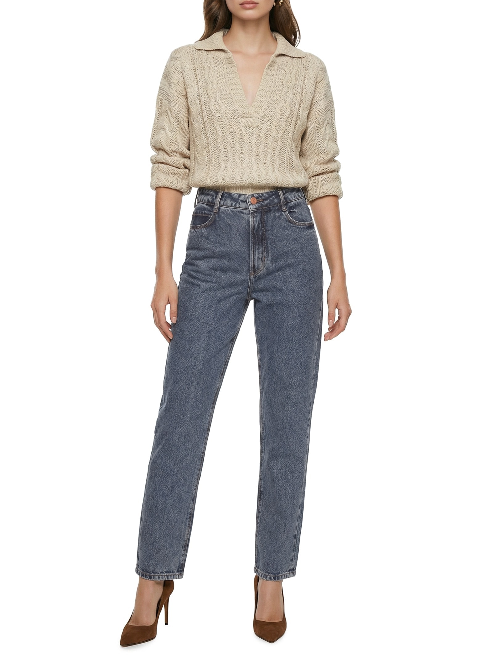 Calça Feminina Jeans Bruna Azul Colcci