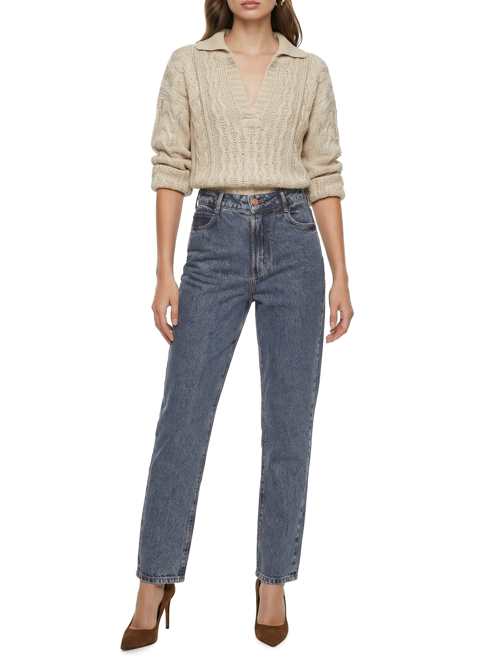 Calça Feminina Jeans Bruna Azul Colcci