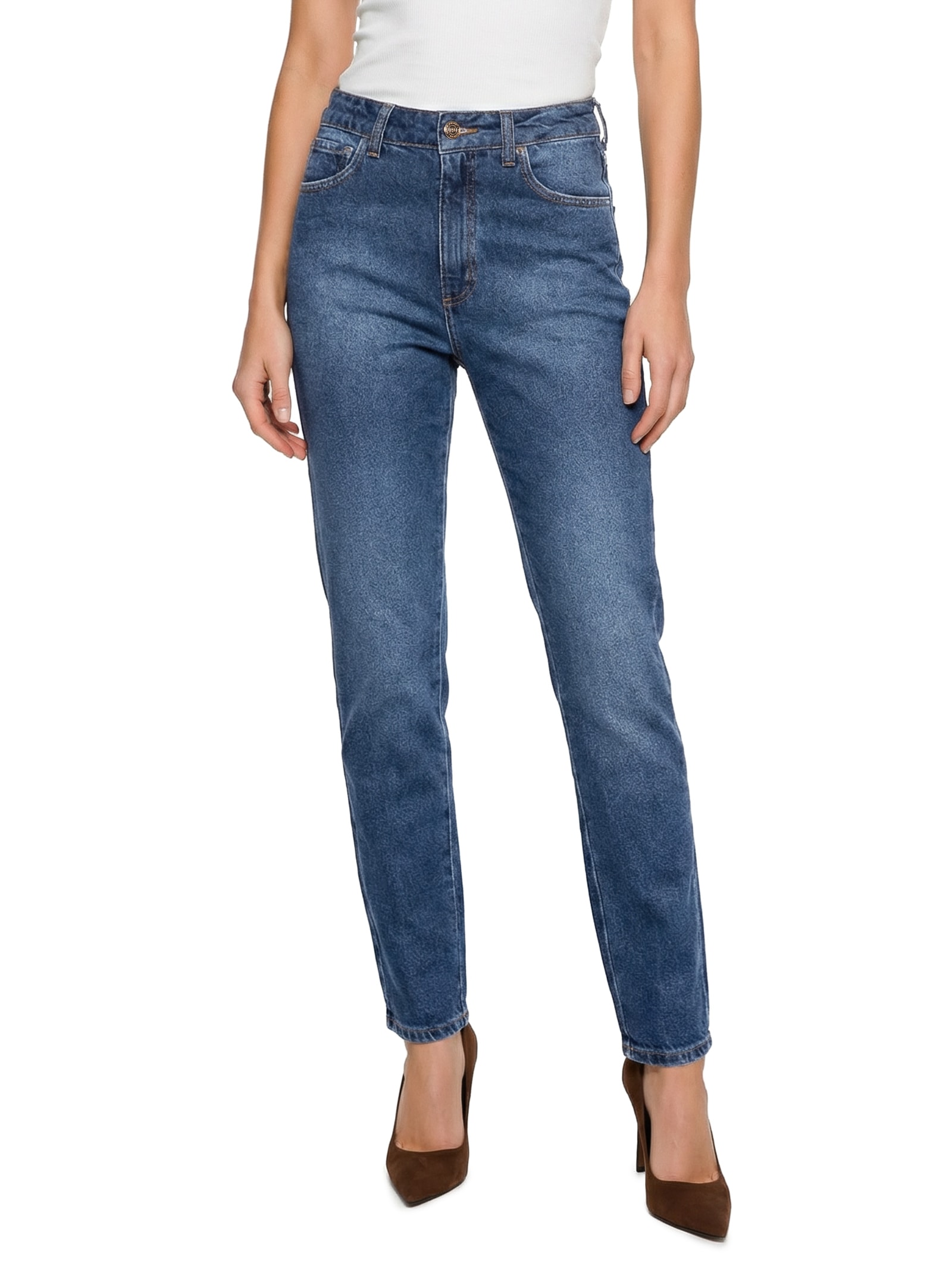 Calça Feminina Jeans Bruna Azul Colcci