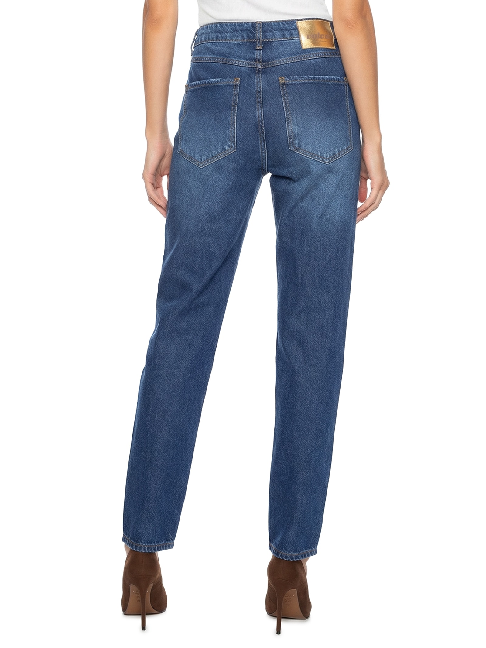 Calça Feminina Jeans Bruna Azul Colcci