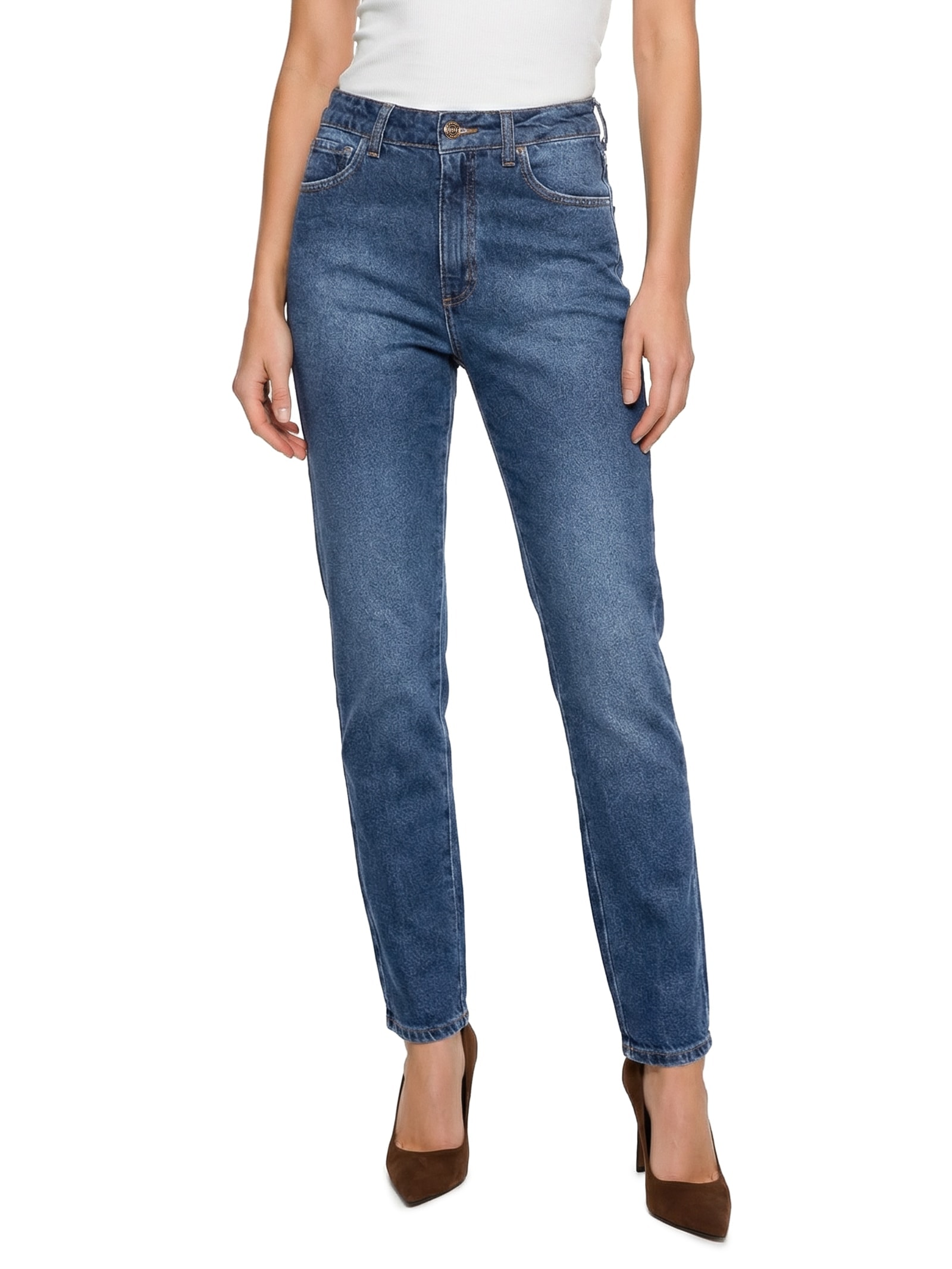 Calça Feminina Jeans Bruna Azul Colcci