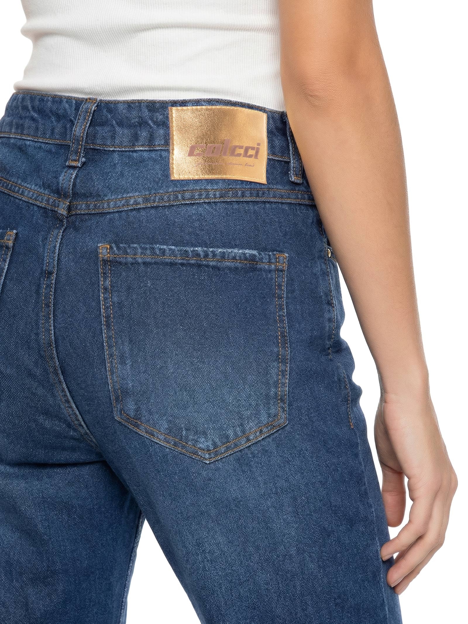 Calça Feminina Jeans Bruna Azul Colcci