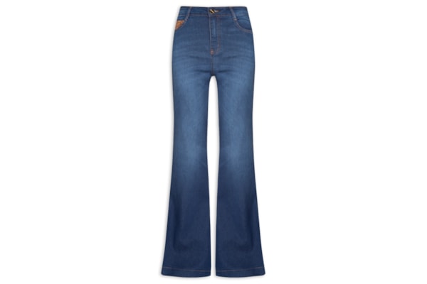 Calça Feminina Jeans Bruna Boot Cut - Azul
