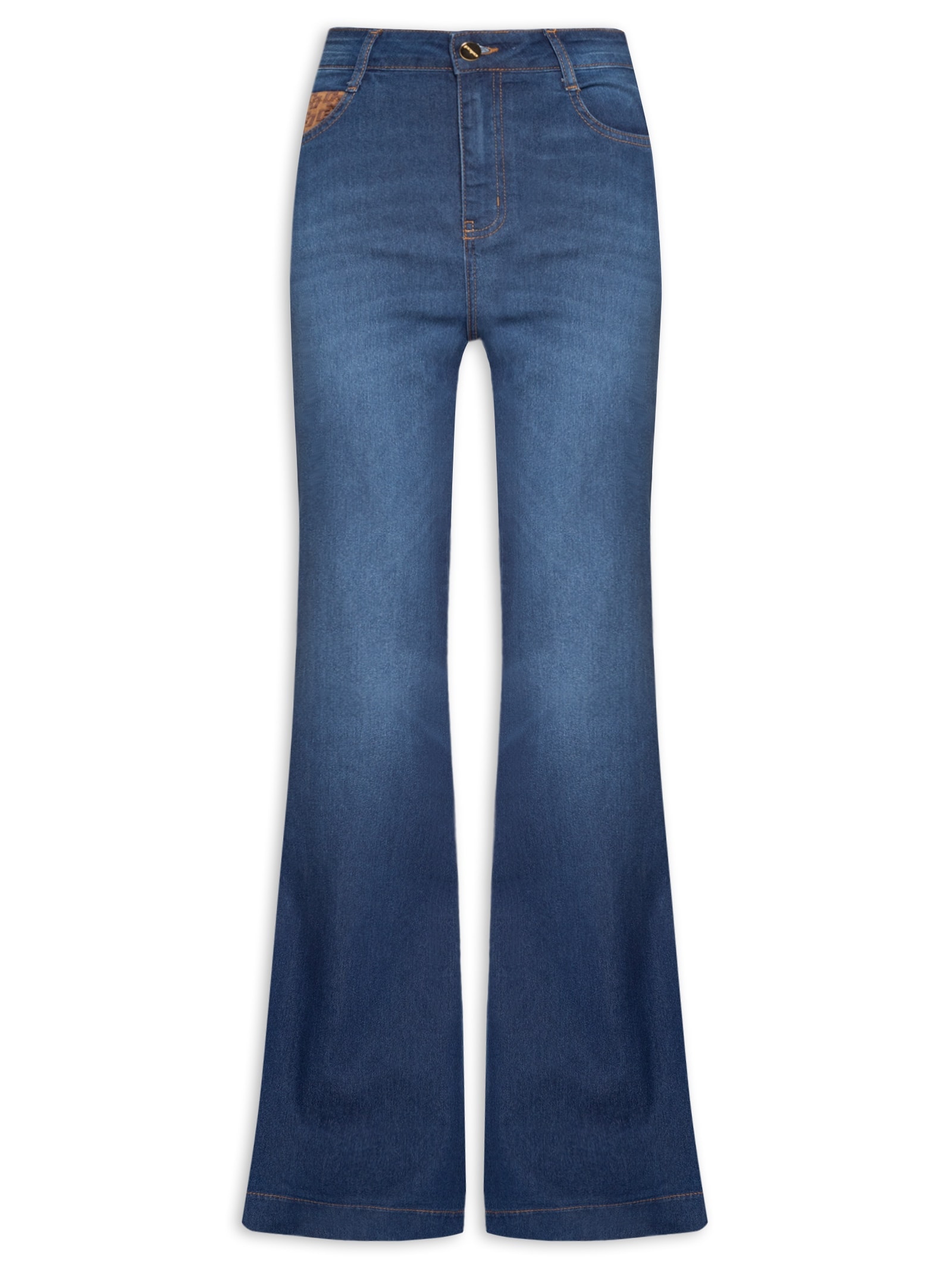 Calça Feminina Jeans Bruna Boot Cut Azul Colcci