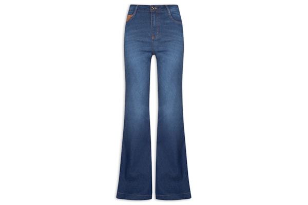 Calça Feminina Jeans Bruna Boot Cut - Azul