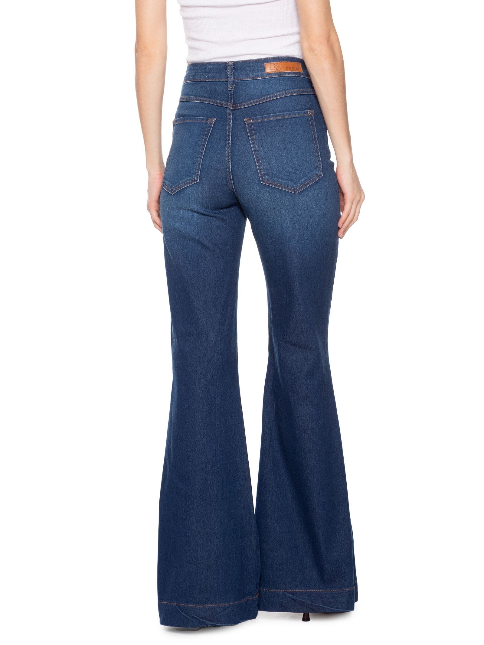 Calça Feminina Jeans Bruna Boot Cut Azul Colcci