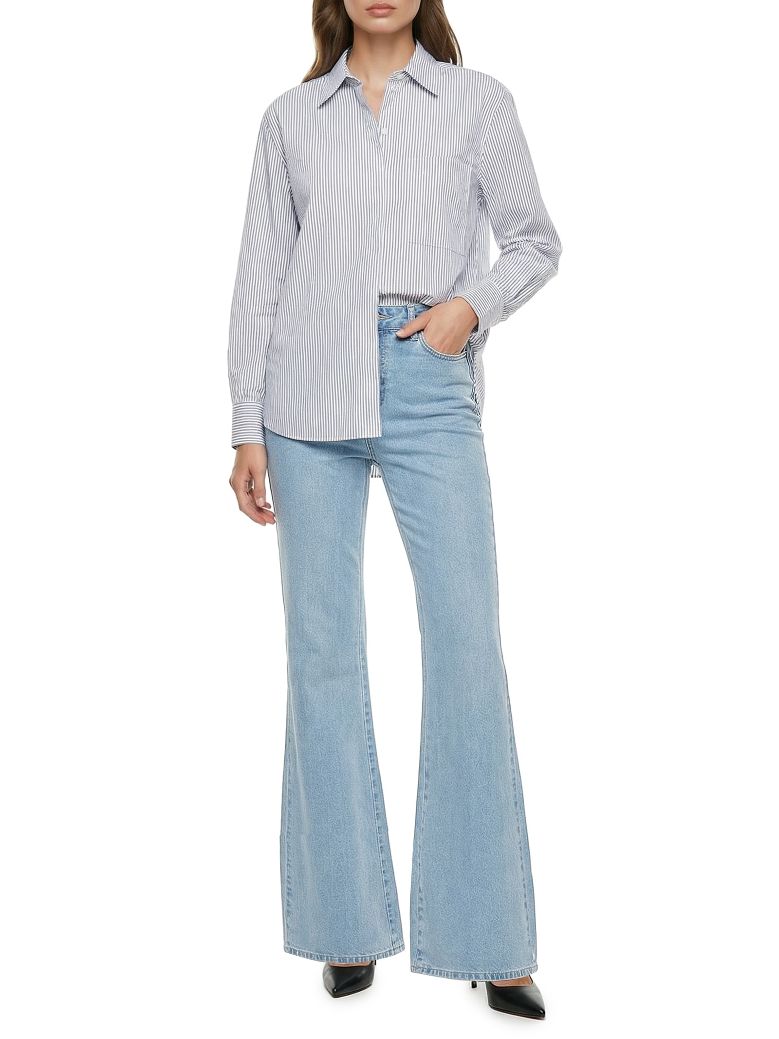 Calça Feminina Jeans Bruna Boot Cut Azul Colcci