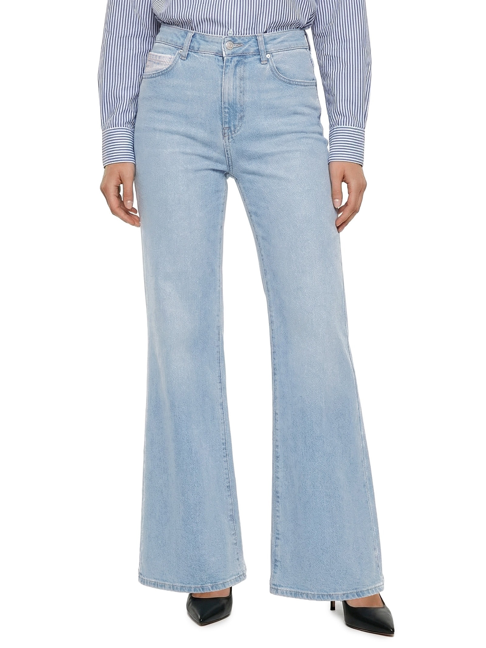 Calça Feminina Jeans Bruna Boot Cut Azul Colcci