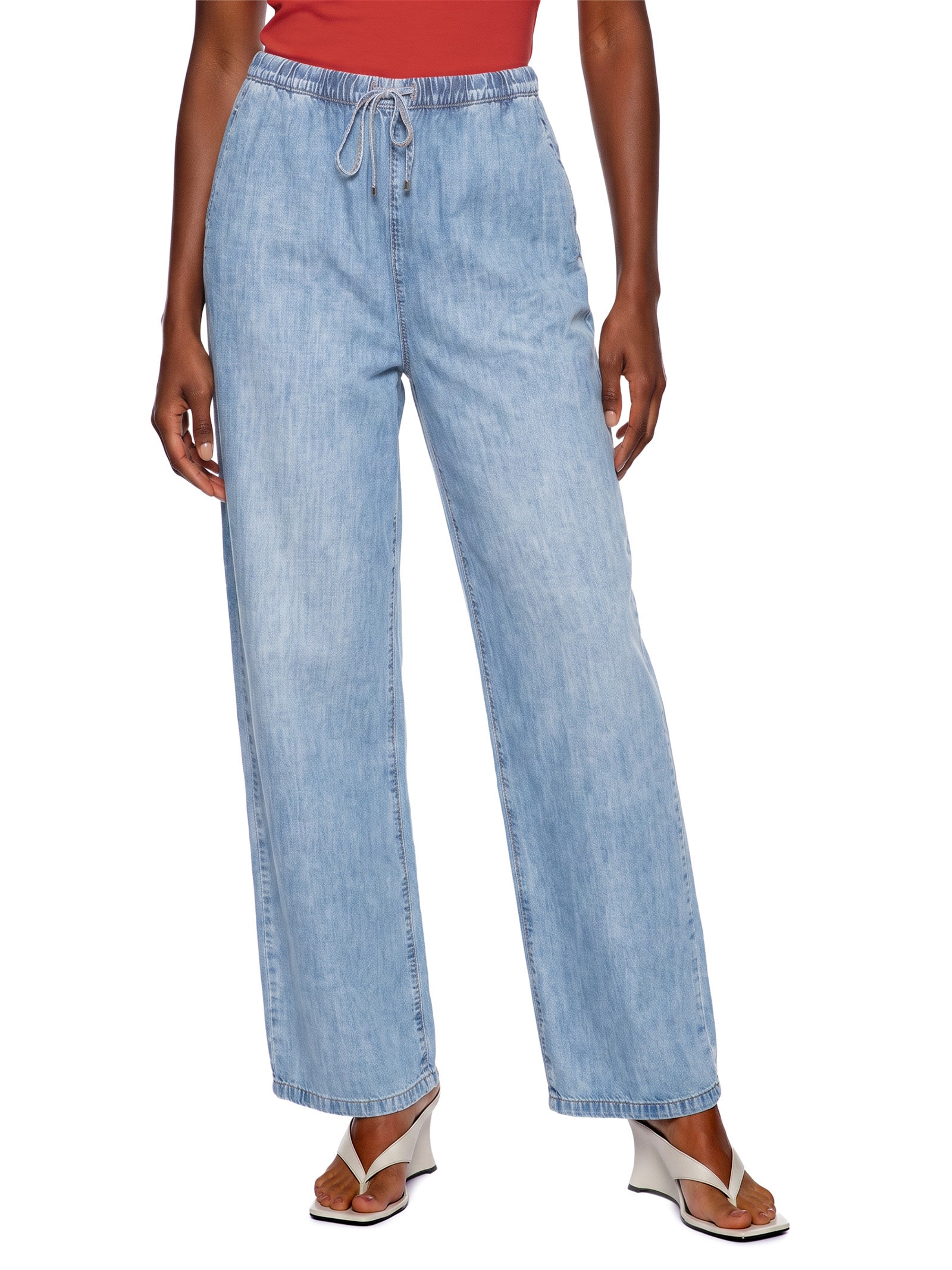 Calça Feminina Jeans Bruna Low – Azul Colcci
