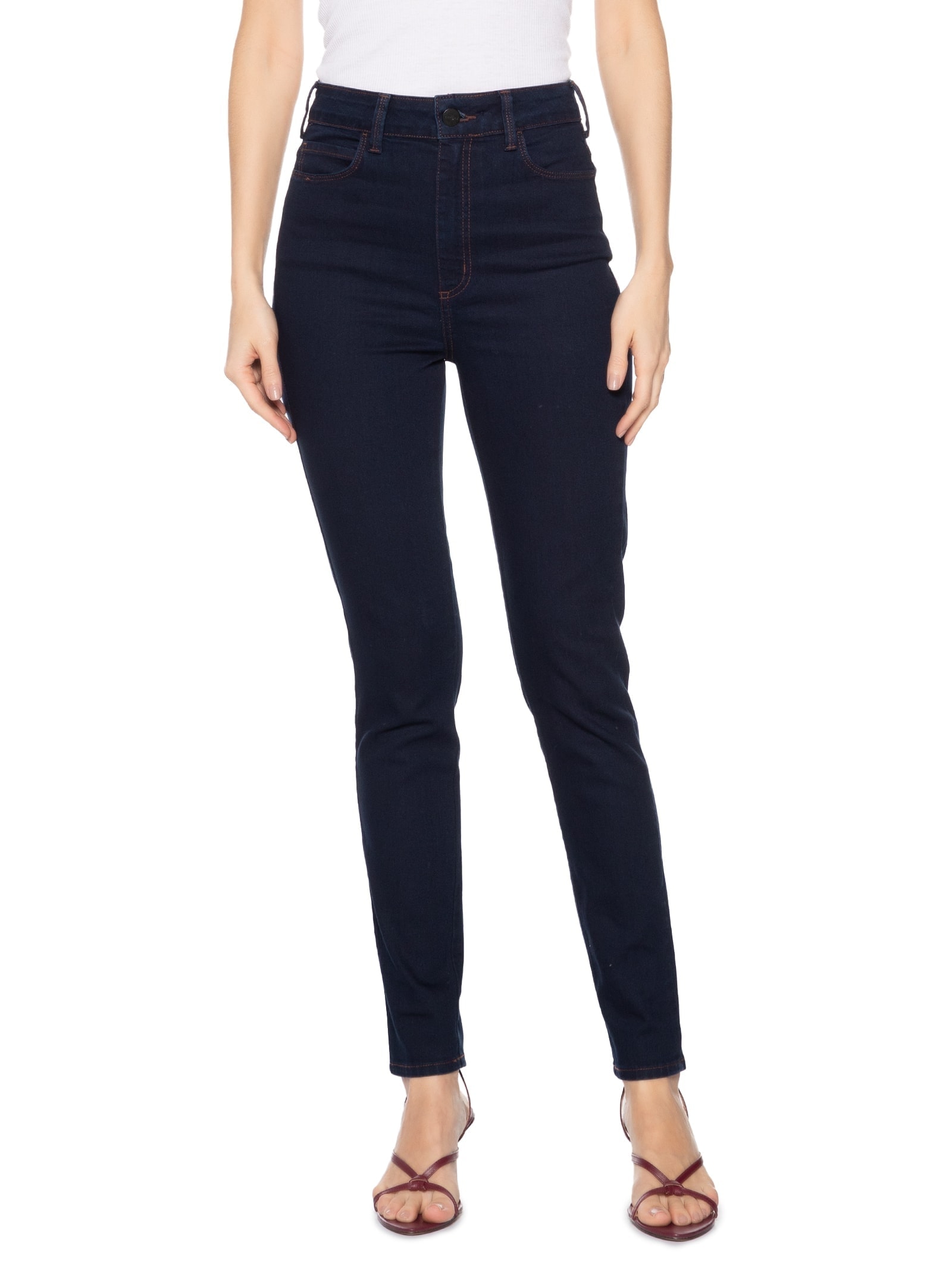 Calça Feminina Jeans Bruna Strech Azul Colcci
