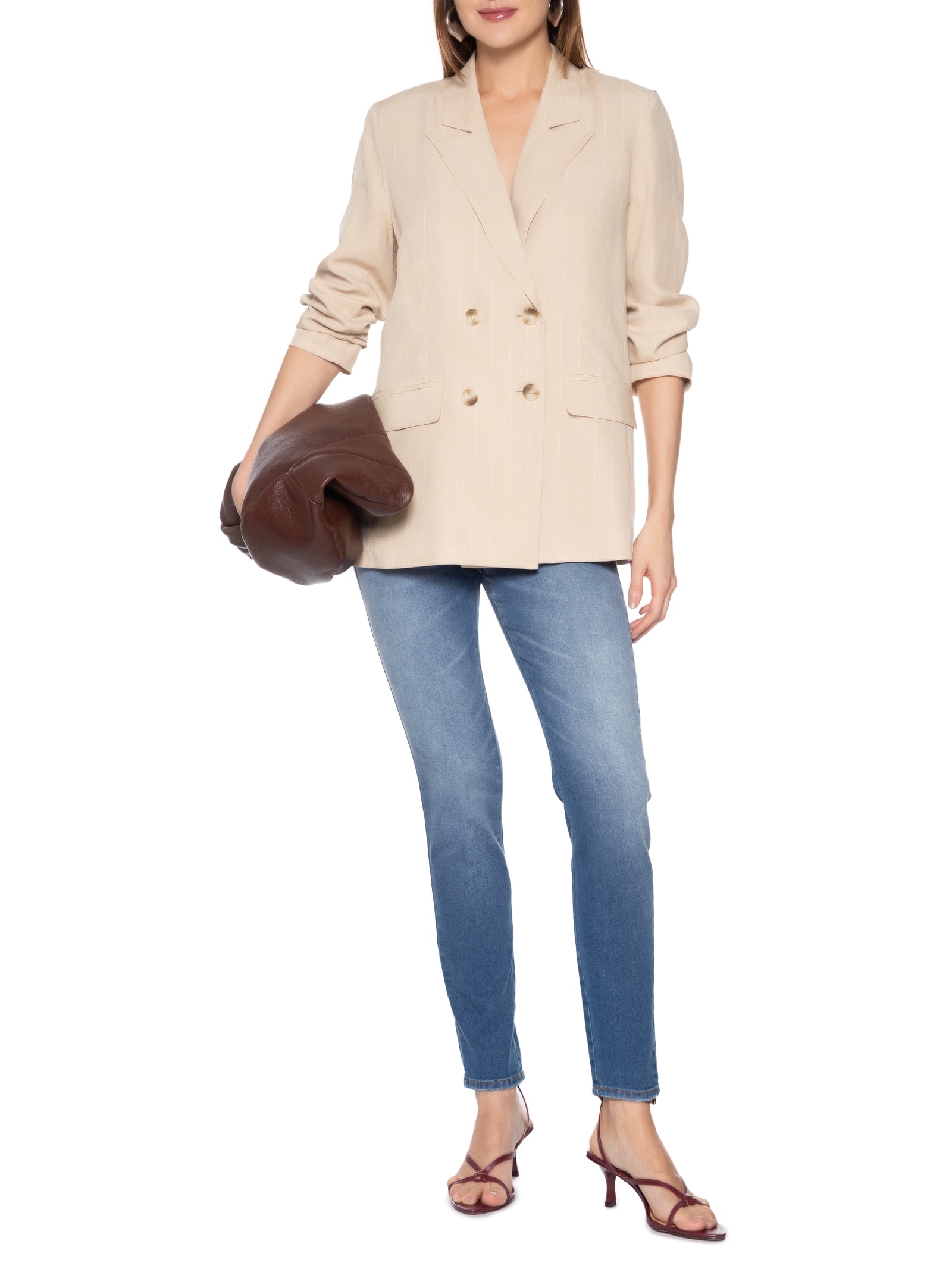 Calça Feminina Jeans Bruna Stretch Azul Colcci