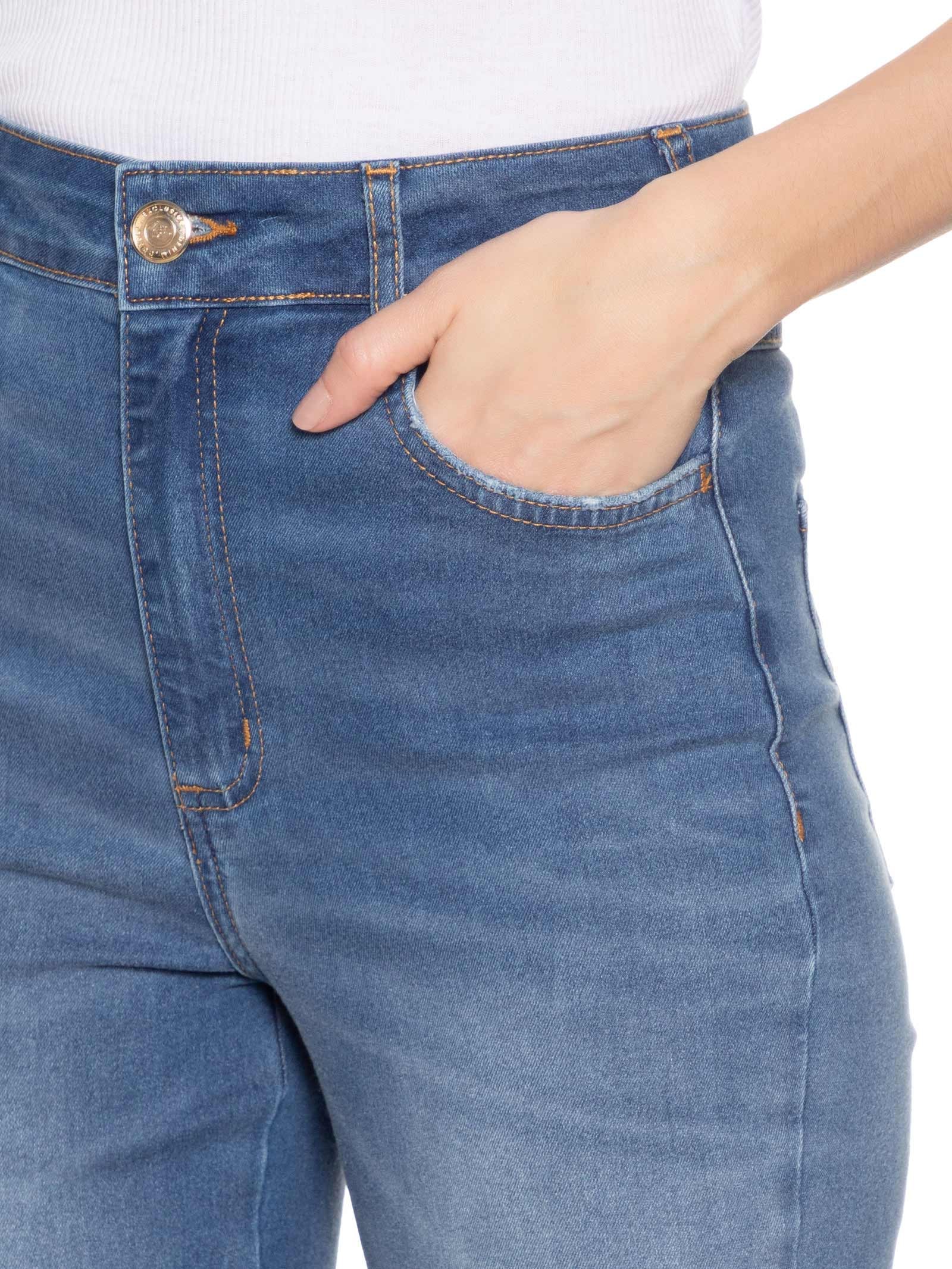 Calça Feminina Jeans Bruna Stretch Azul Colcci