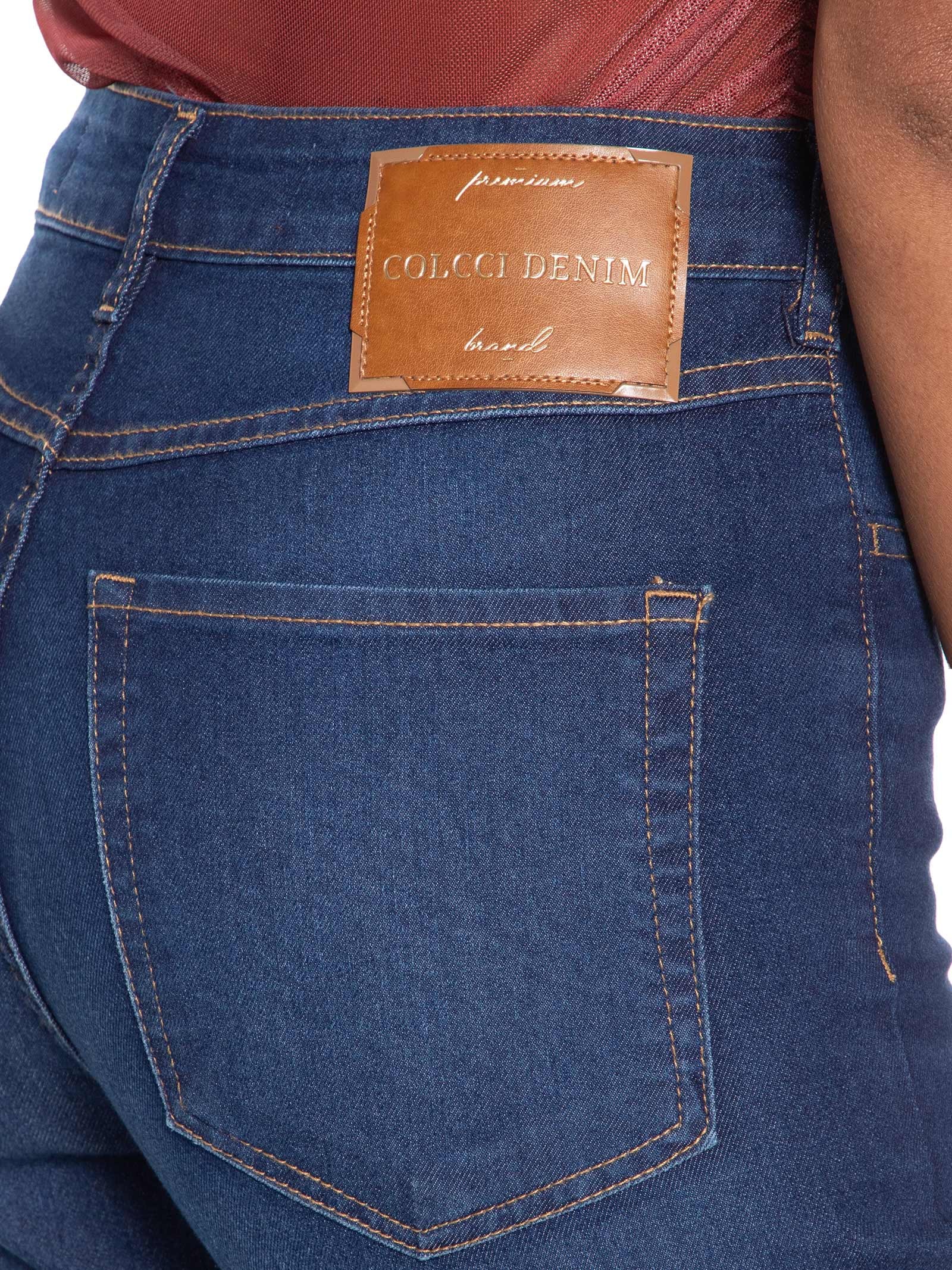 Calça Feminina Jeans Bruna Stretch Flare Azul Colcci