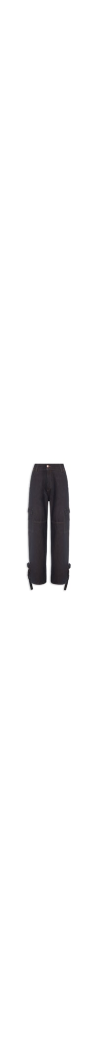 Calça Feminina Jeans Cargo - Azul
