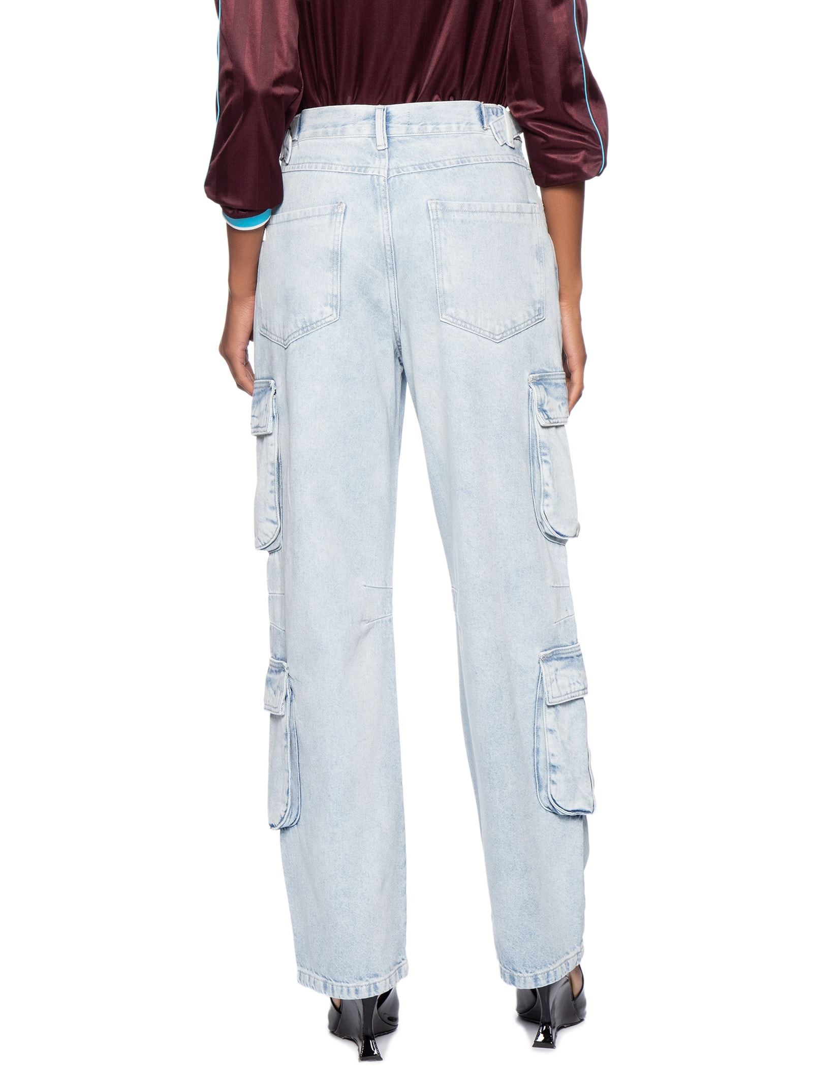 Calça Feminina Jeans Cargo Regulador Cós Azul Animale Jeans