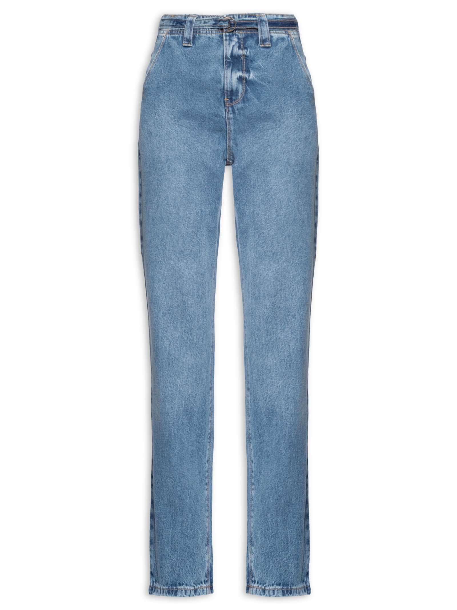 Calça Feminina Jeans Cinto Azul Lez A Lez