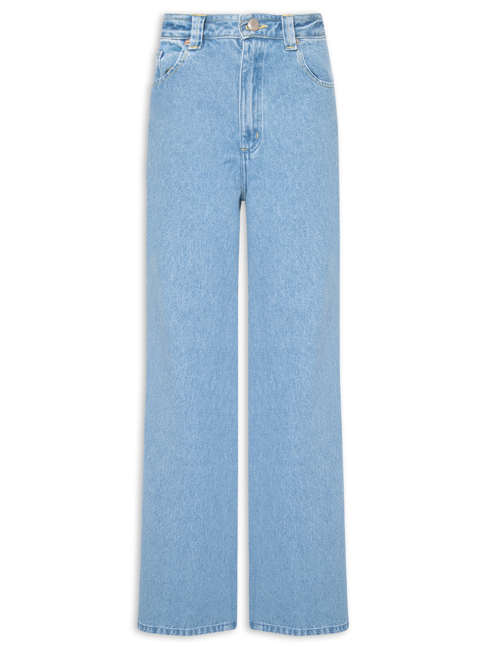 Calça Feminina Jeans Cintura Média – Azul Farm
