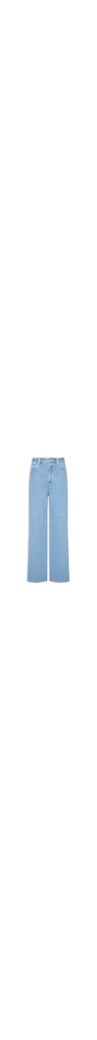 Calça Feminina Jeans Cintura Média – Azul